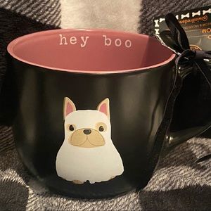 New Frenchie Ghost Halloween Mug French Bulldog hey boo